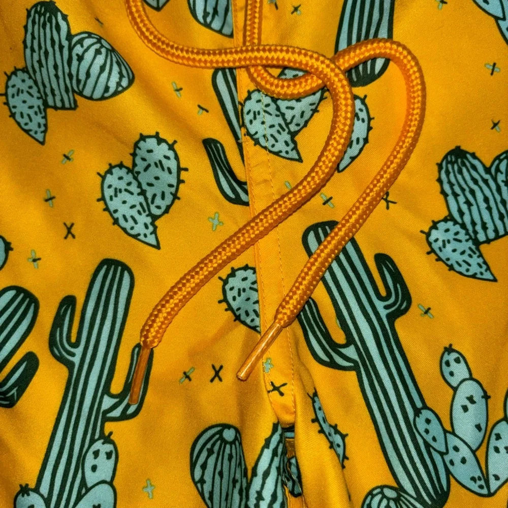 George Yellow Cactus-Print Men's Swimsuit
